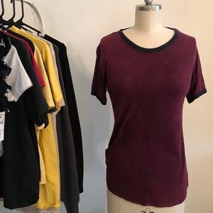 Red and Blue Striped Tshirt